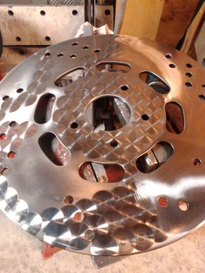 Disque de frein en aluminium poli